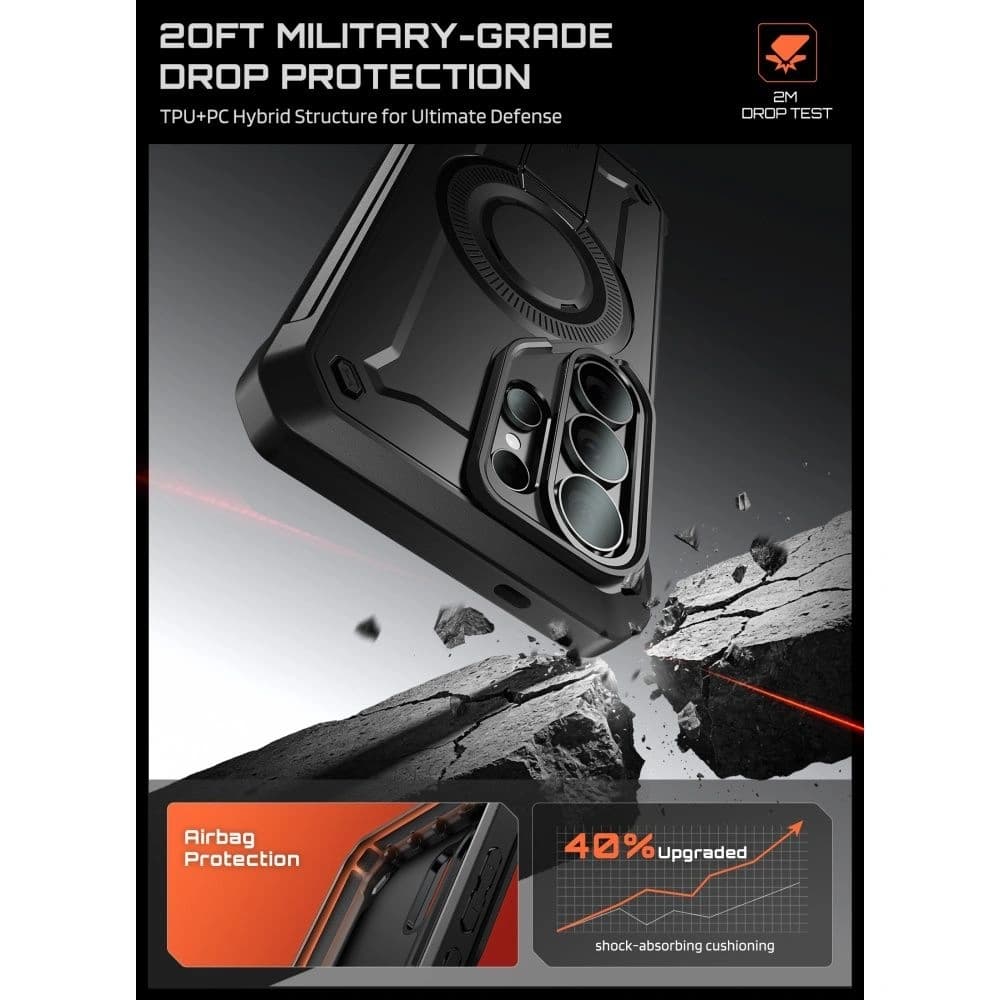 Supcase Unicorn Beetle Pro Mag MagSafe Samsung Galaxy S26 Ultra Black - 3