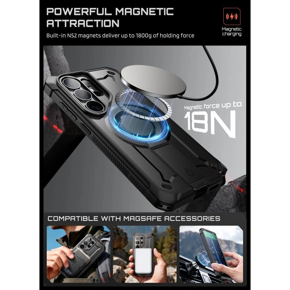 Supcase Unicorn Beetle Pro Mag MagSafe Samsung Galaxy S26 Ultra Black - 4