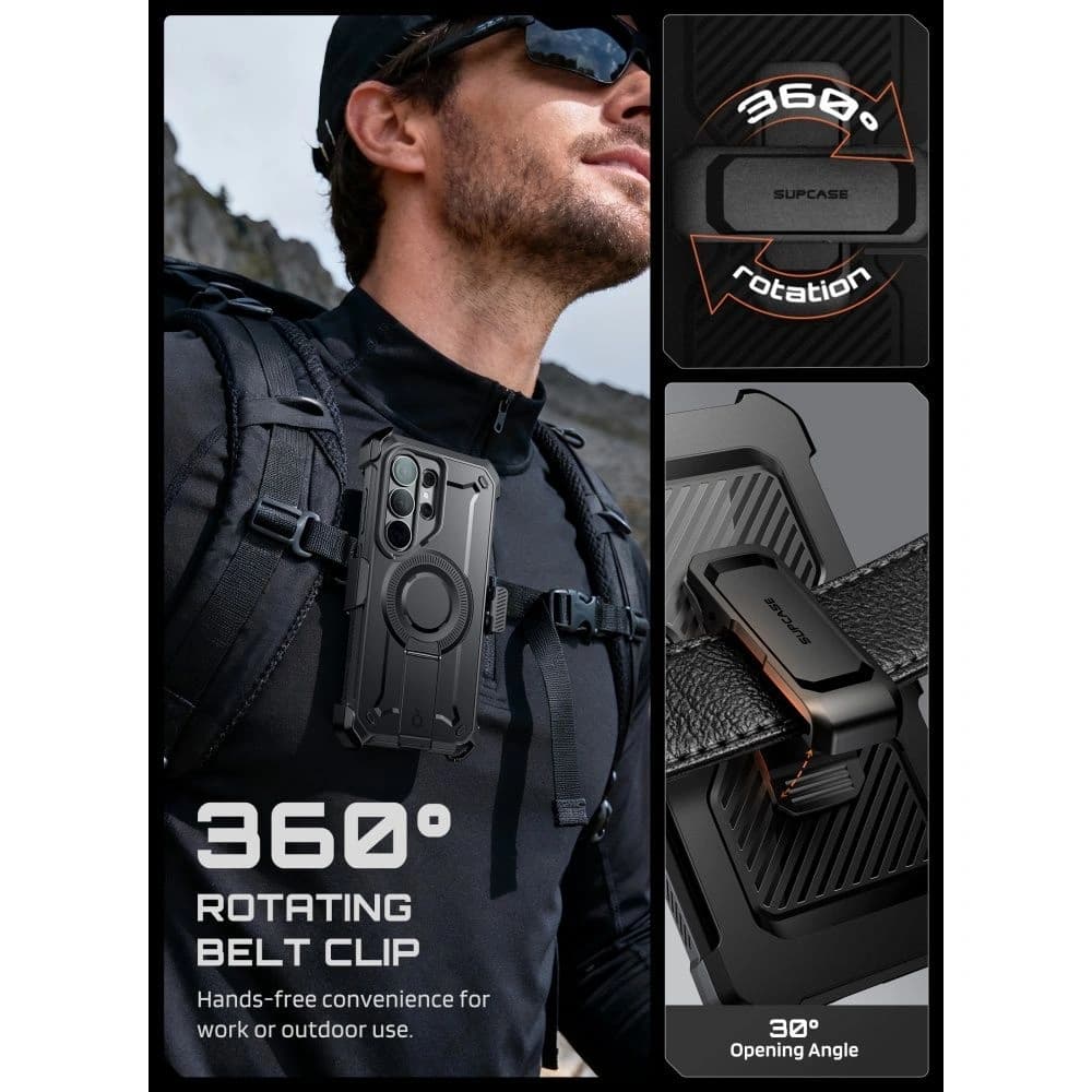 Supcase Unicorn Beetle Pro Mag MagSafe Samsung Galaxy S26 Ultra Black - 7