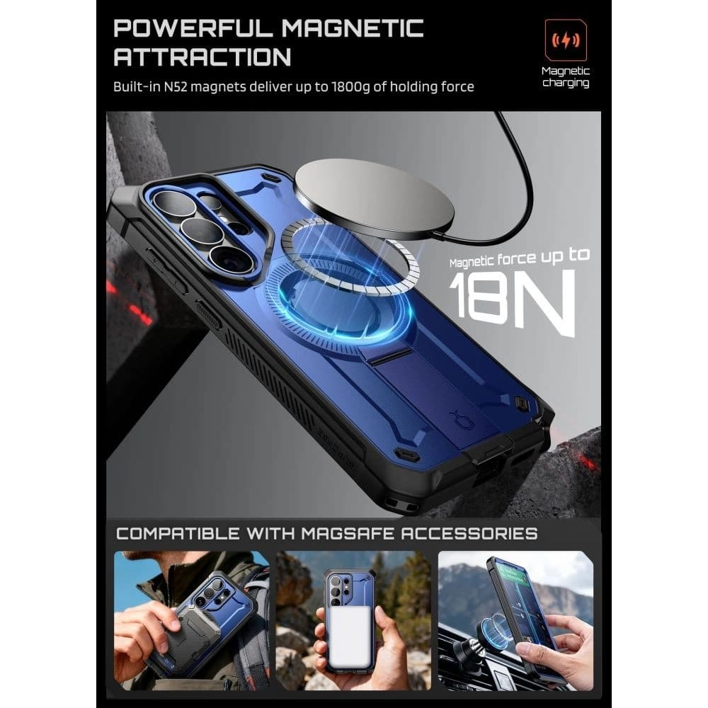 Supcase Unicorn Beetle Pro Mag MagSafe Samsung Galaxy S26 Ultra Cobalt - 4