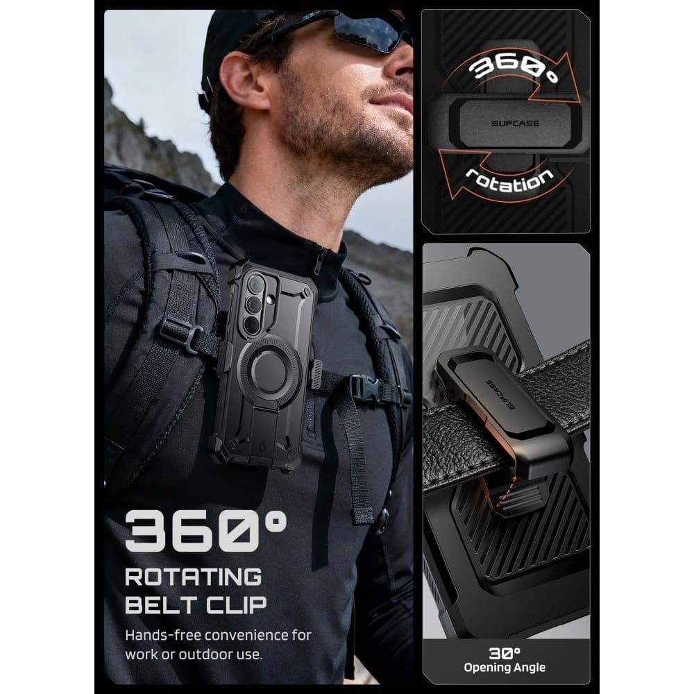 Supcase Unicorn Beetle Pro Mag MagSafe Samsung Galaxy S26+ Plus Black [2 PACK] - 7