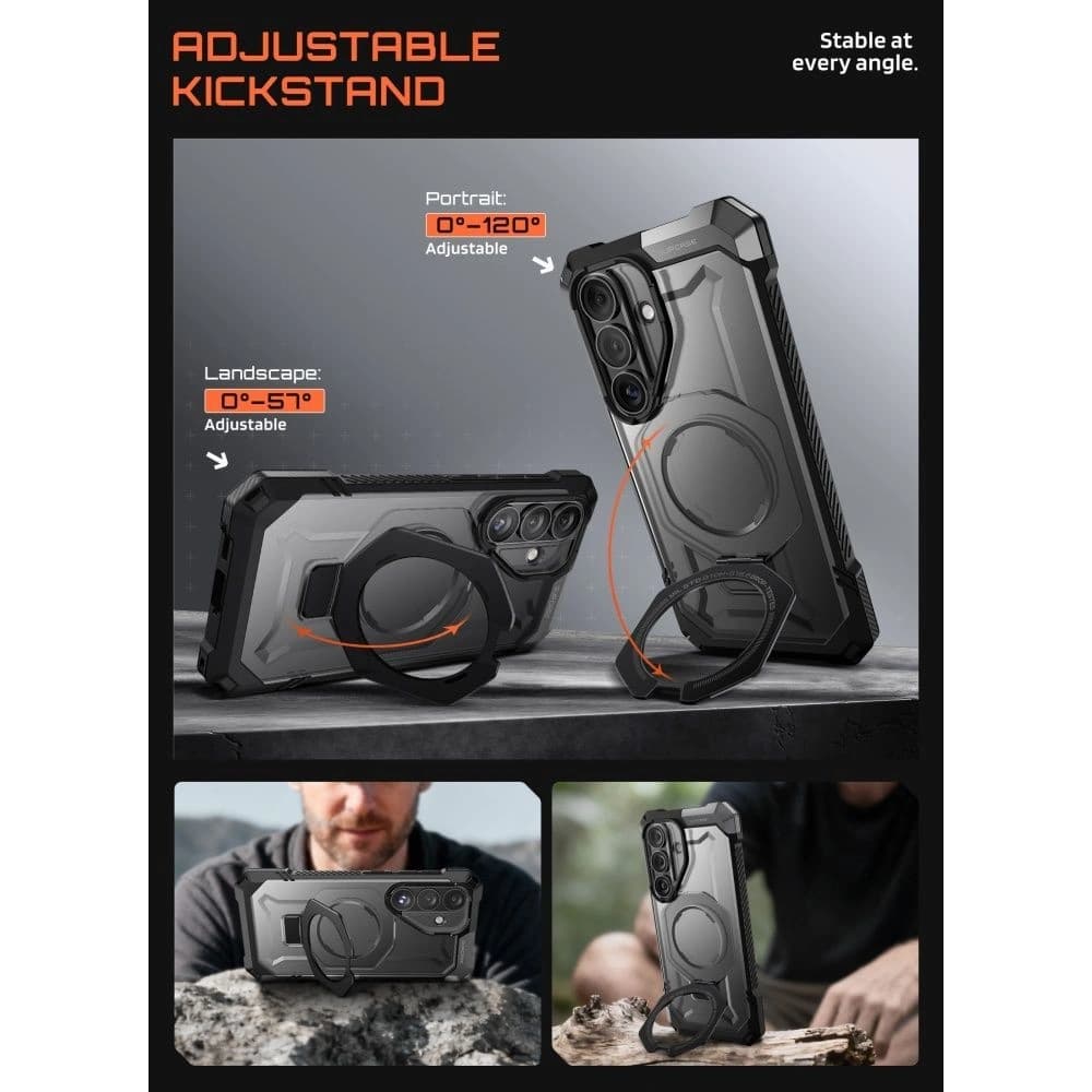 Supcase Unicorn Beetle Grip Mag MagSafe Samsung Galaxy S26 Black - 4