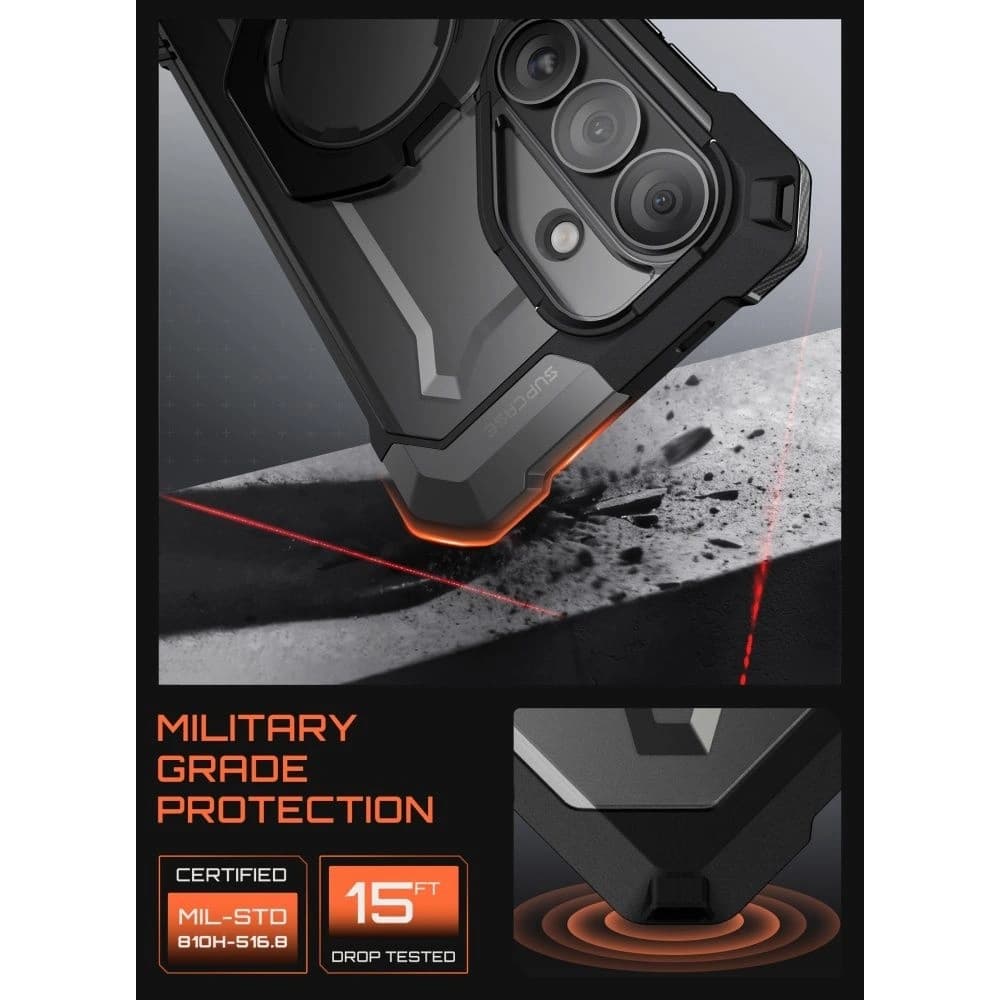 Supcase Unicorn Beetle Grip Mag MagSafe Samsung Galaxy S26 Black - 5