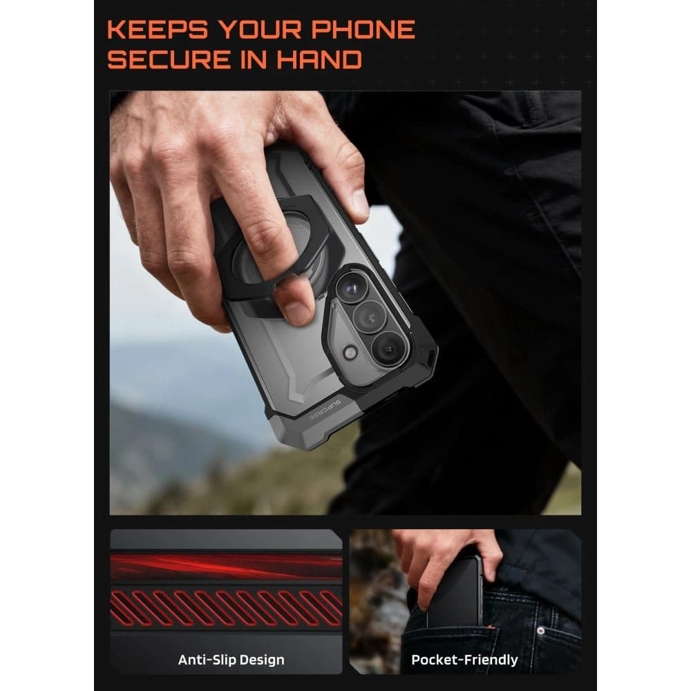 Supcase Unicorn Beetle Grip Mag MagSafe Samsung Galaxy S26 Black - 6