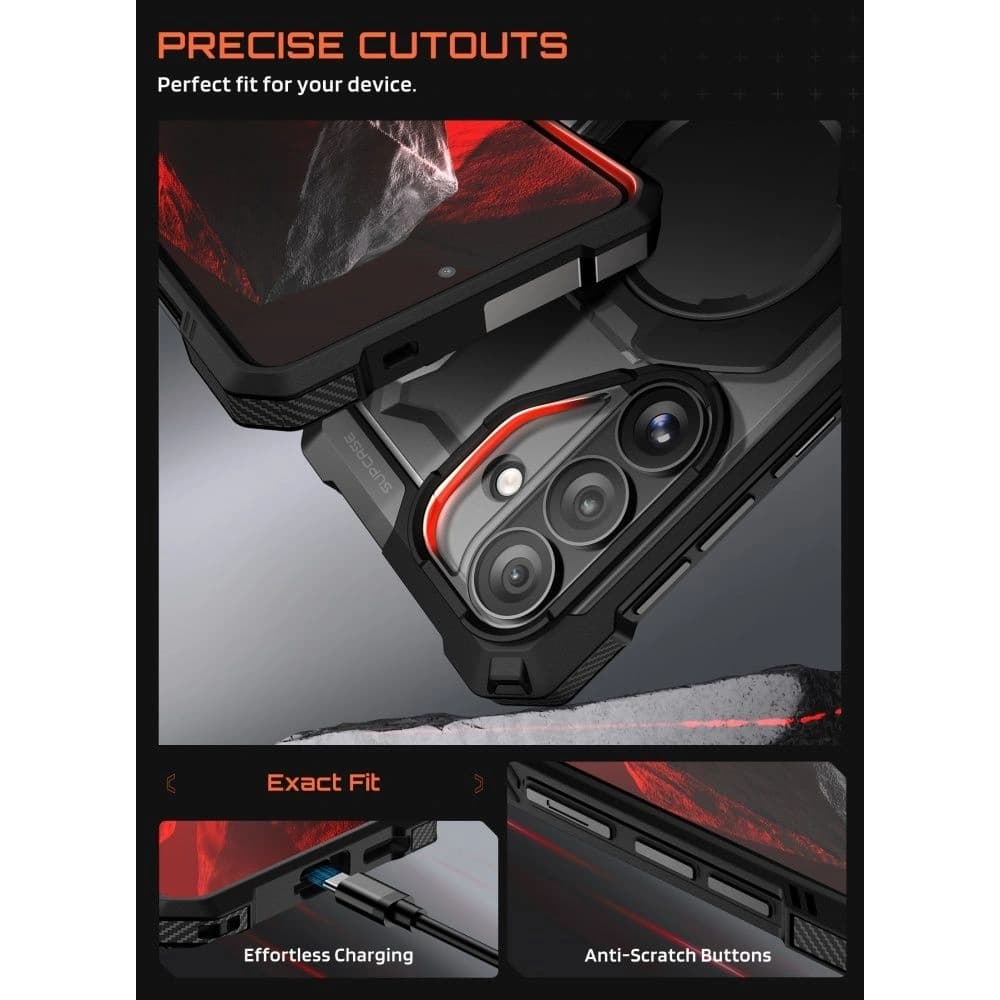 Supcase Unicorn Beetle Grip Mag MagSafe Samsung Galaxy S26 Black - 7