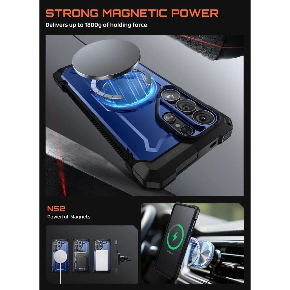Supcase Unicorn Beetle Grip Mag MagSafe Samsung Galaxy S26 Ultra Cobalt - 3