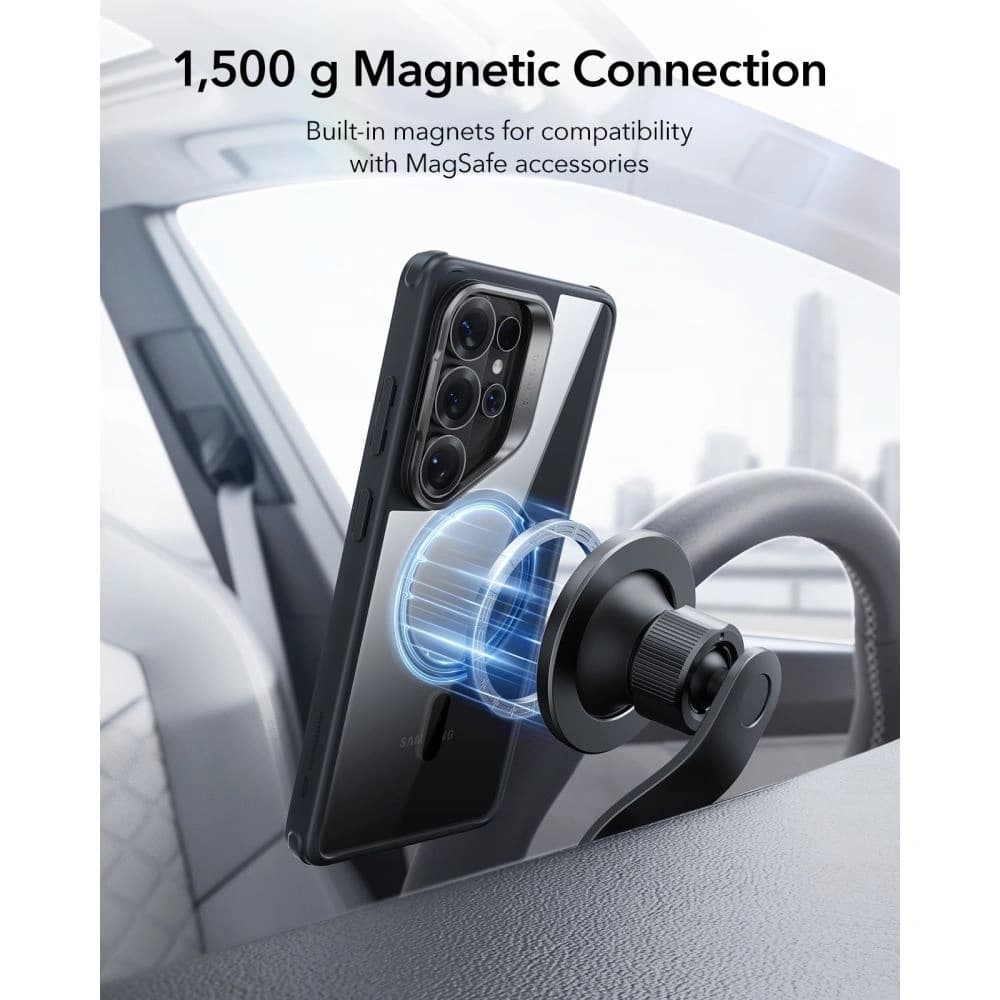 ESR Classic Hybrid Kickstand MagSafe Samsung Galaxy S26 Ultra Átlátszó/fekete
 - 6