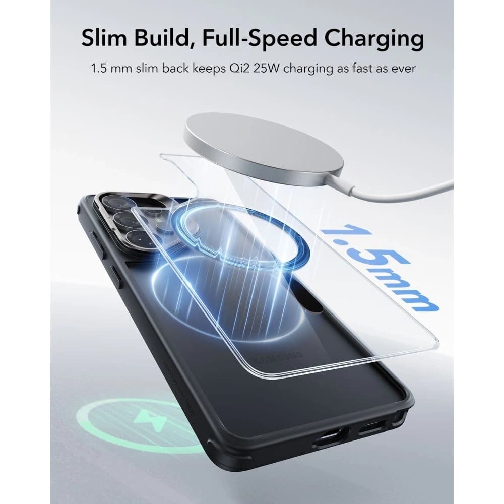 ESR Classic Hybrid Kickstand MagSafe Samsung Galaxy S26 Ultra Átlátszó/fekete
 - 7