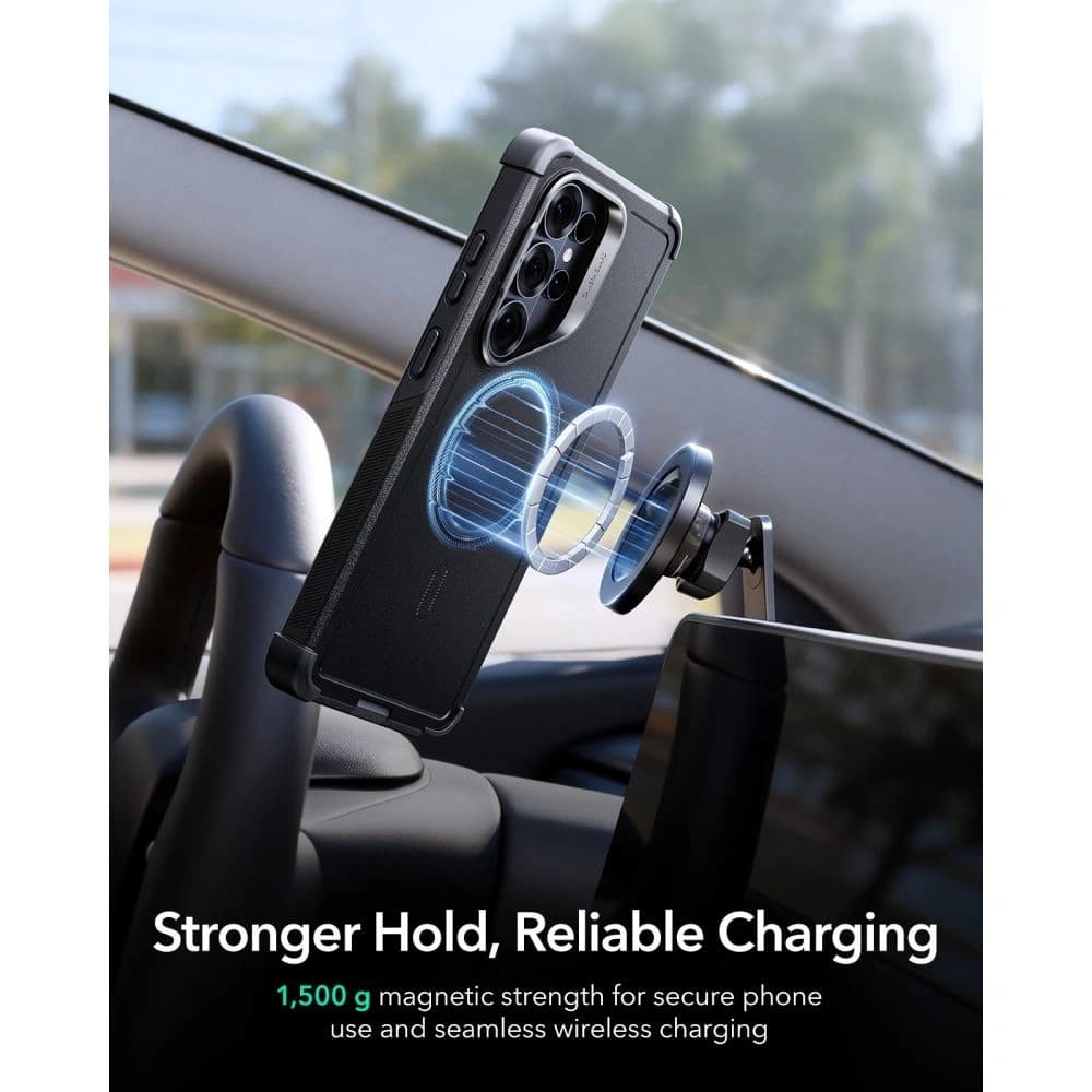 ESR Cyber Tough Kickstand MagSafe Samsung Galaxy S26 Ultra Negru
 - 6