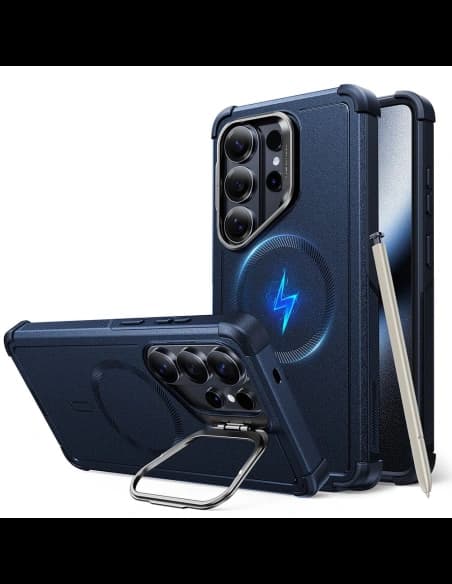 Etui ESR Cyber Tough Kickstand MagSafe do Samsung Galaxy S26 Ultra Blue