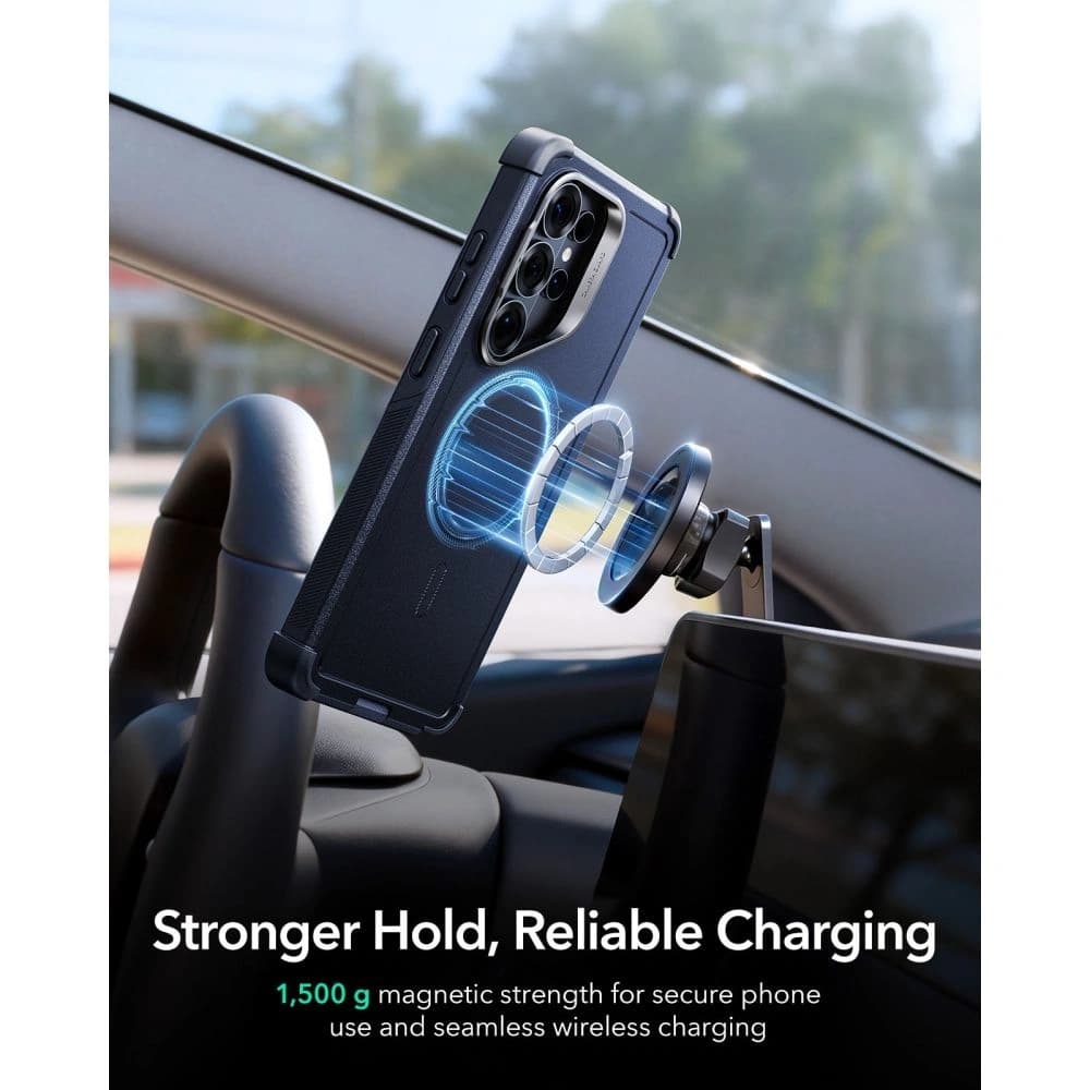 ESR Cyber Tough Kickstand MagSafe Samsung Galaxy S26 Ultra Albastru
 - 6