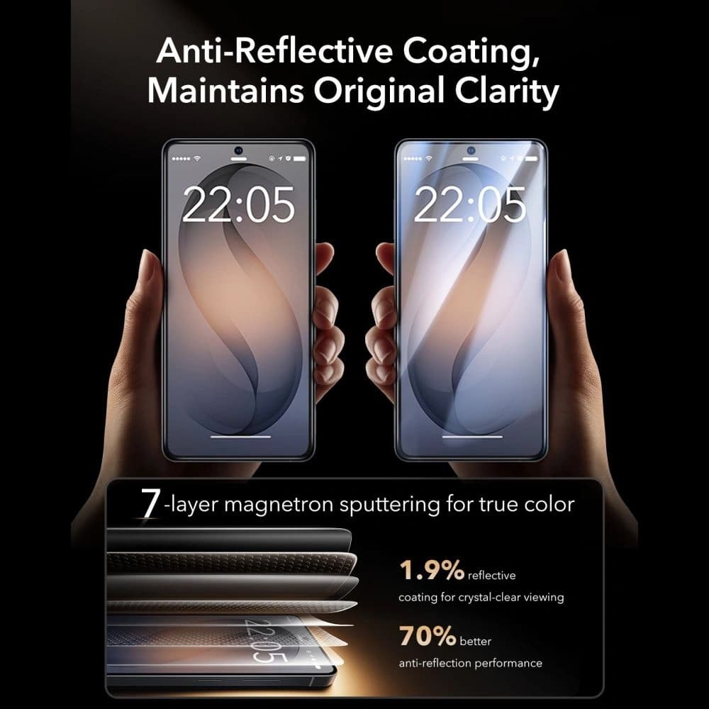 Szkło hartowane ESR Ultrafit Armorite Pro Tempered Glass do Samsung Galaxy S26 Ultra Clear - 7
