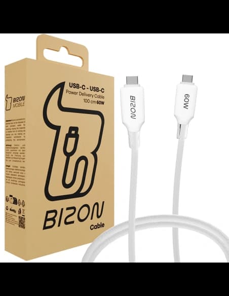 Kabel z oplotem Bizon Cable C354 USB-C / USB-C 60W 1m