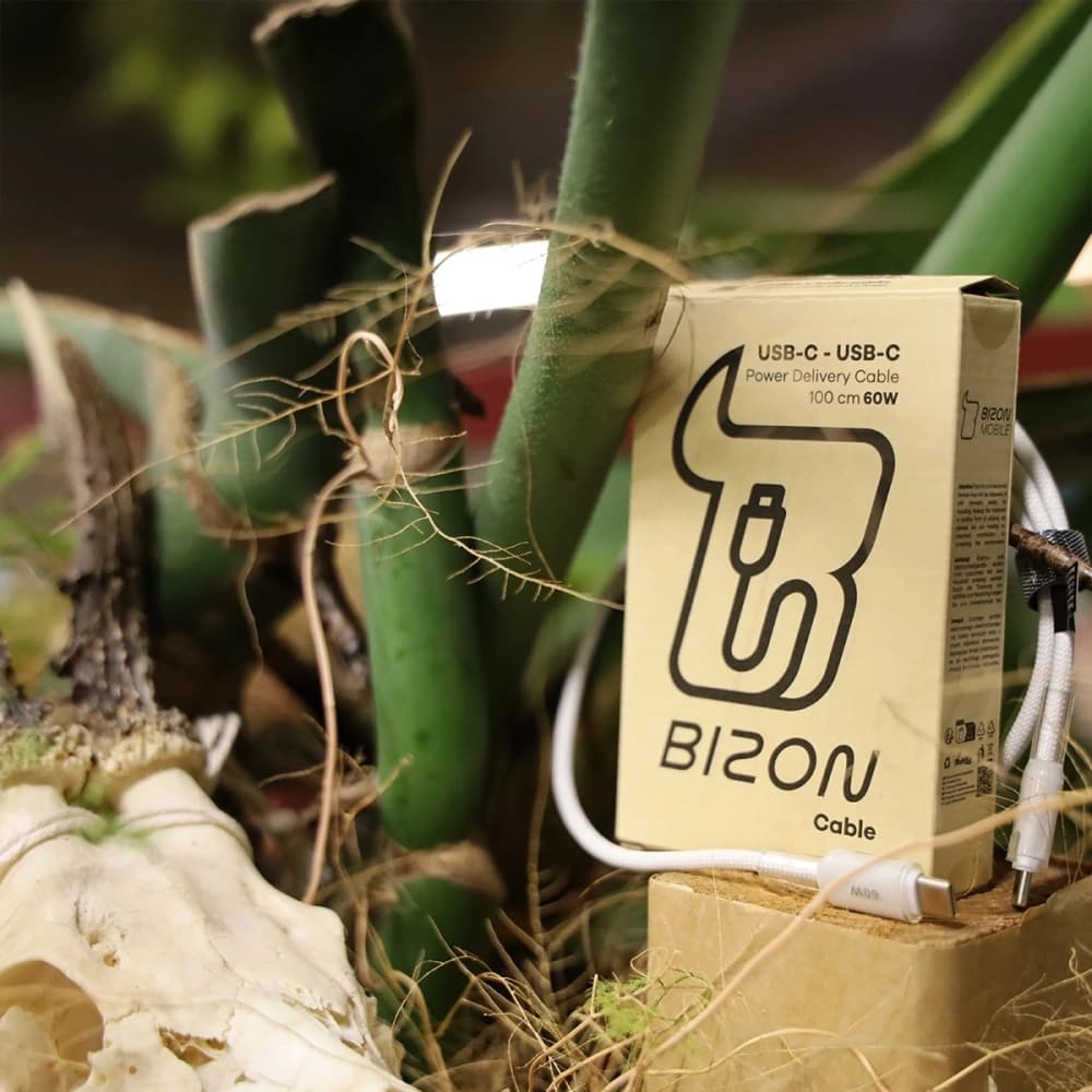 Bizon C354 Geflochtenes Kabel USB-C / USB-C 60W 1m
 - 5