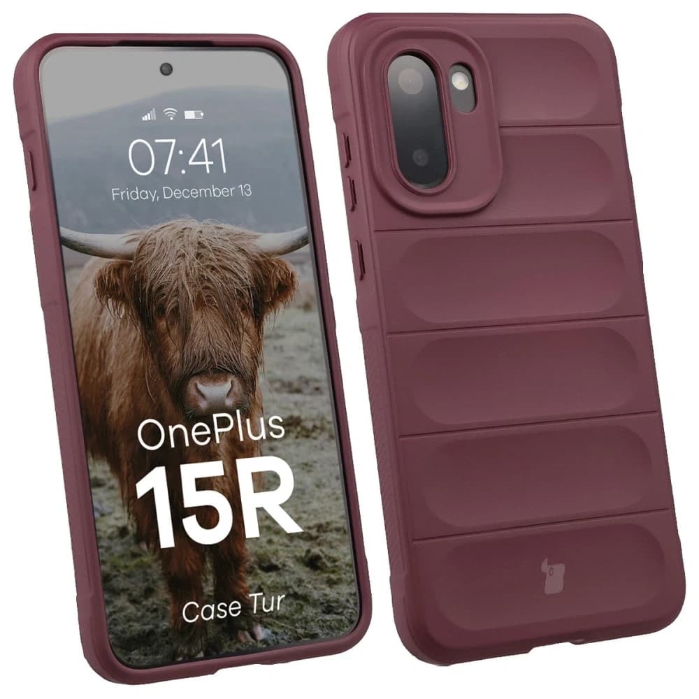 Bizon Case Tur OnePlus 15R burgundy