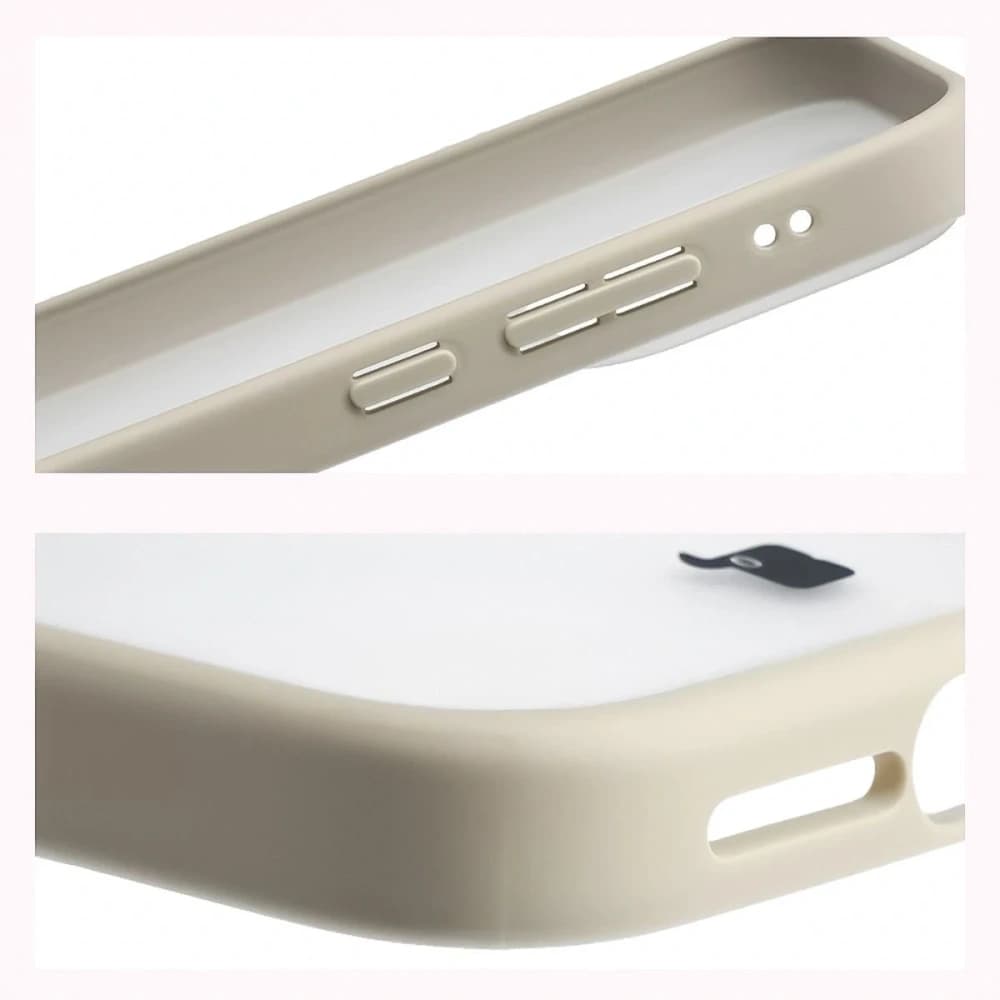 Bizon Case Angelo Xiaomi 17 félig átlátszó bézs kerettel
 - 4