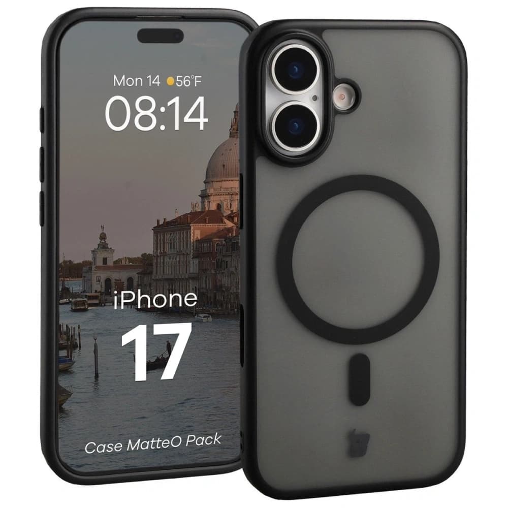 Bizon MatteO Magnetic Pack Apple iPhone 17 smoky black - 3