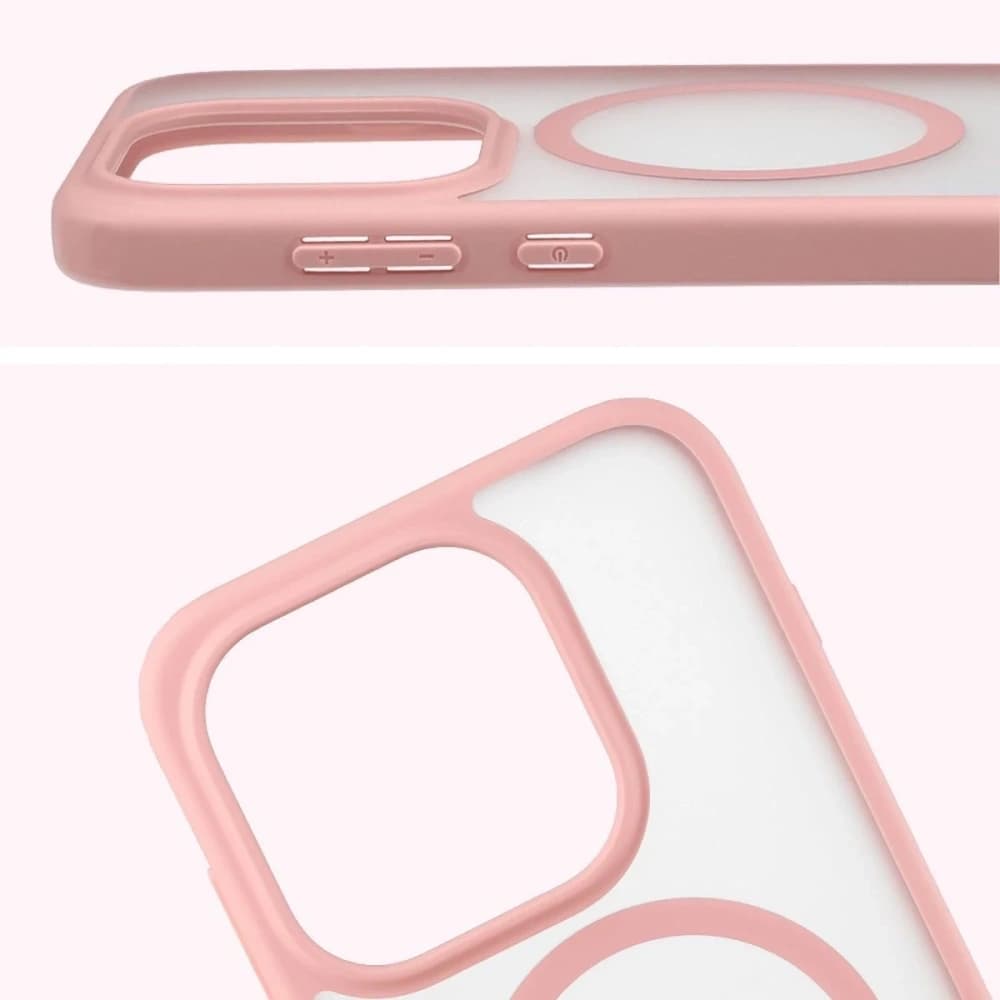 Bizon MatteO Magnetic Pack OnePlus 15 füstös világos rózsaszín
 - 5