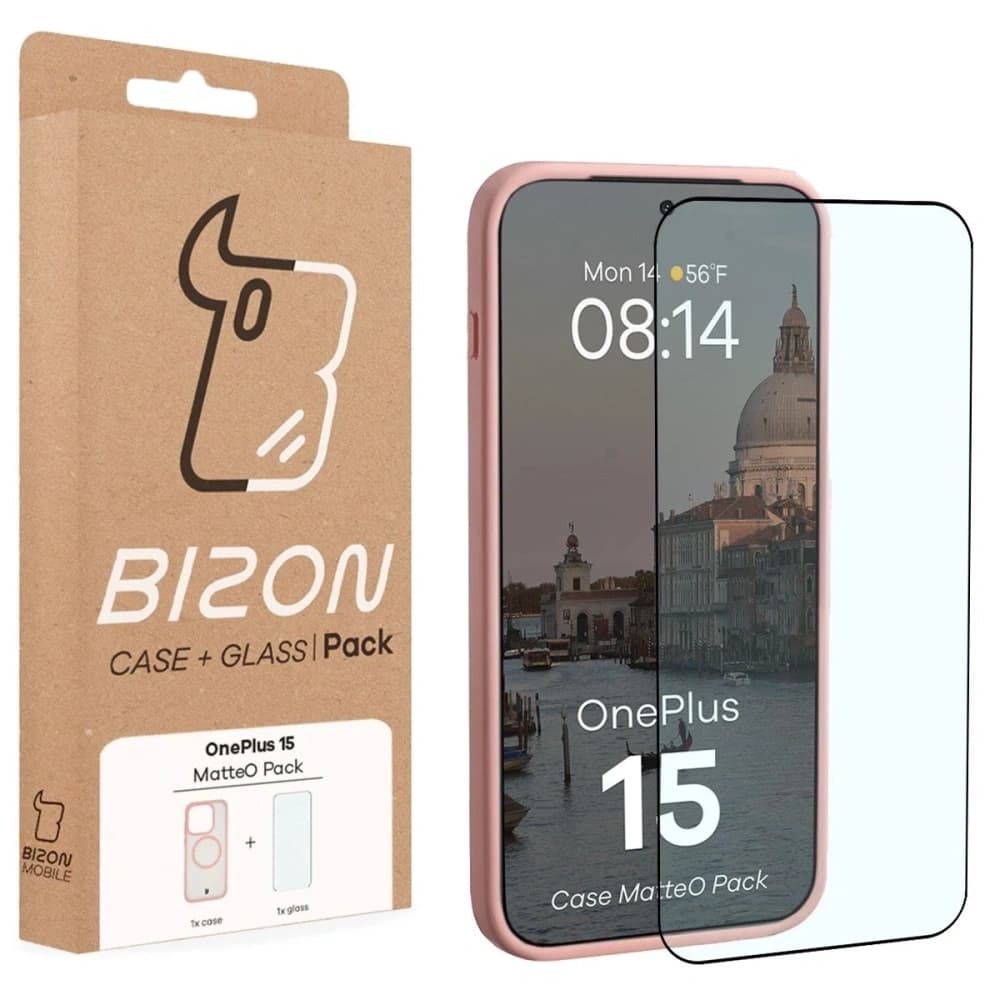 Bizon MatteO Magnetic Pack OnePlus 15 füstös világos rózsaszín
 - 9