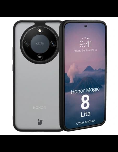 Bizon Case Angelo Honor Magic8 Lite kouřový s černým rámem
