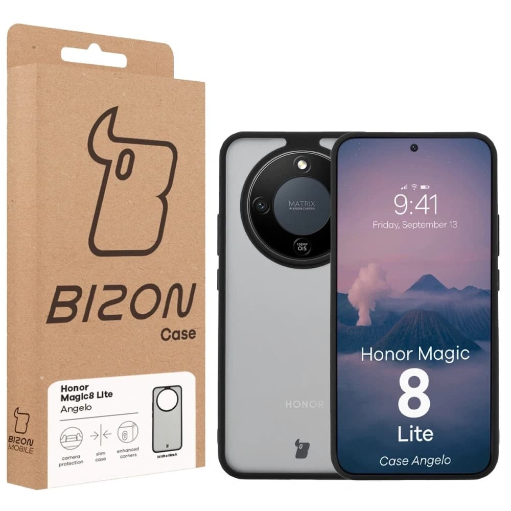 Bizon Case Angelo Honor Magic8 Lite kouřový s černým rámem
 - 6