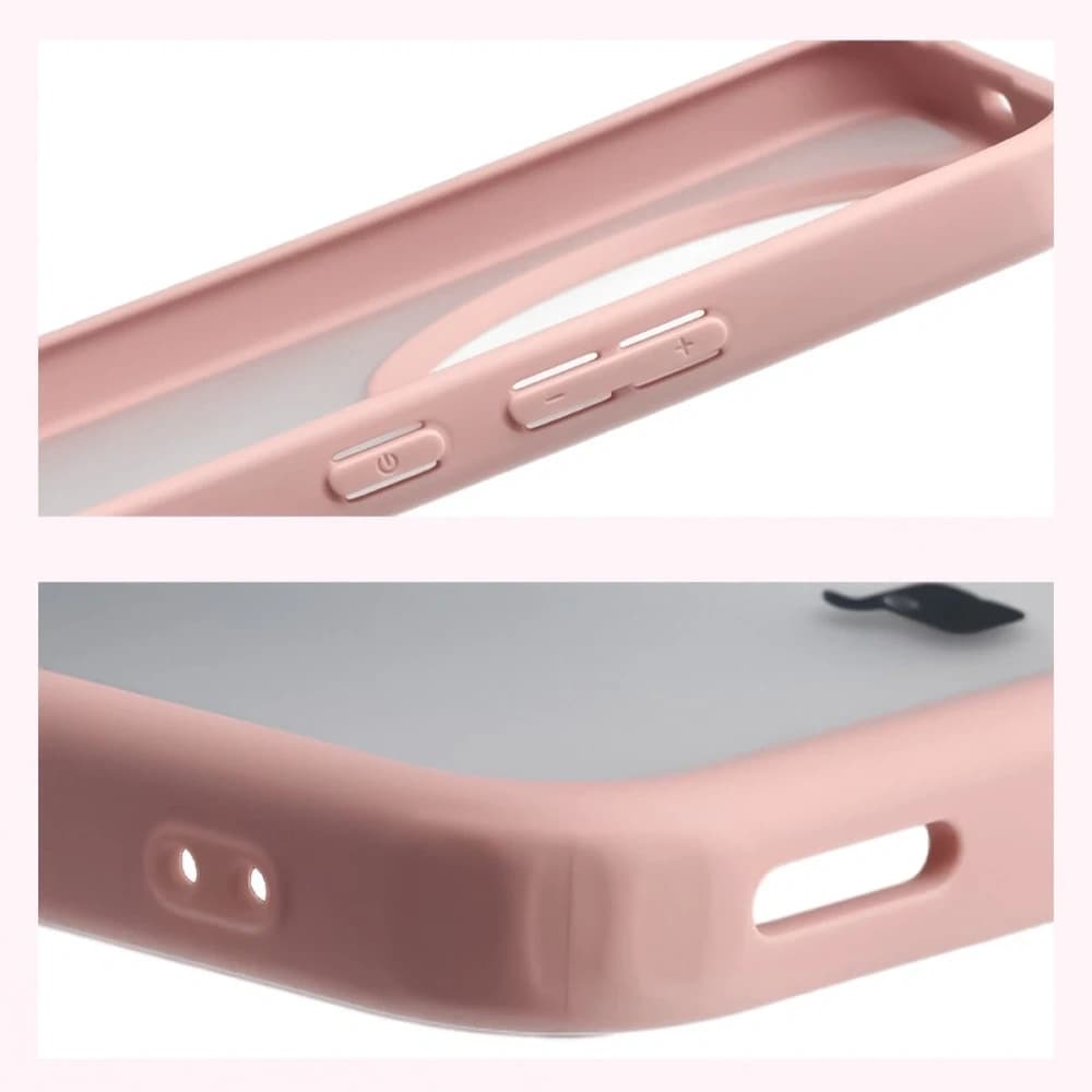 Bizon Case Angelo Honor Magic8 Lite poloprůhledný se světle růžovým rámem
 - 4