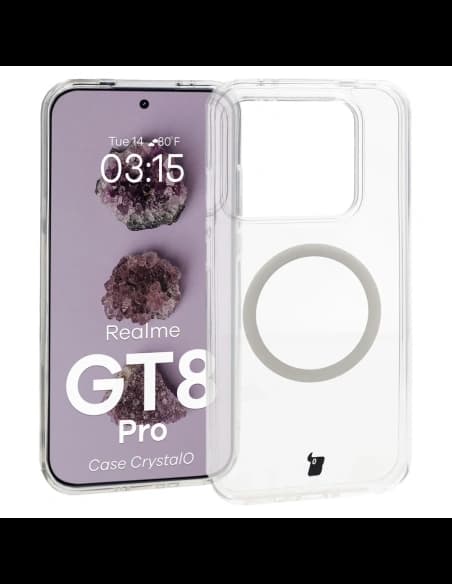 Bizon Case CrystalO Magnetic Realme GT 8 Pro klar