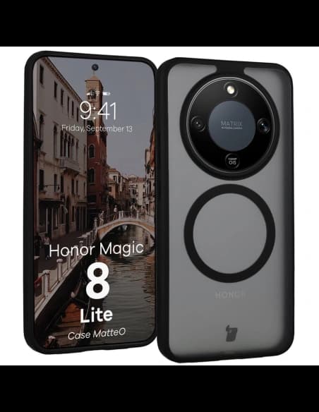 Bizon Case MatteO Magnetic Honor Magic8 Lite kouřový černý
