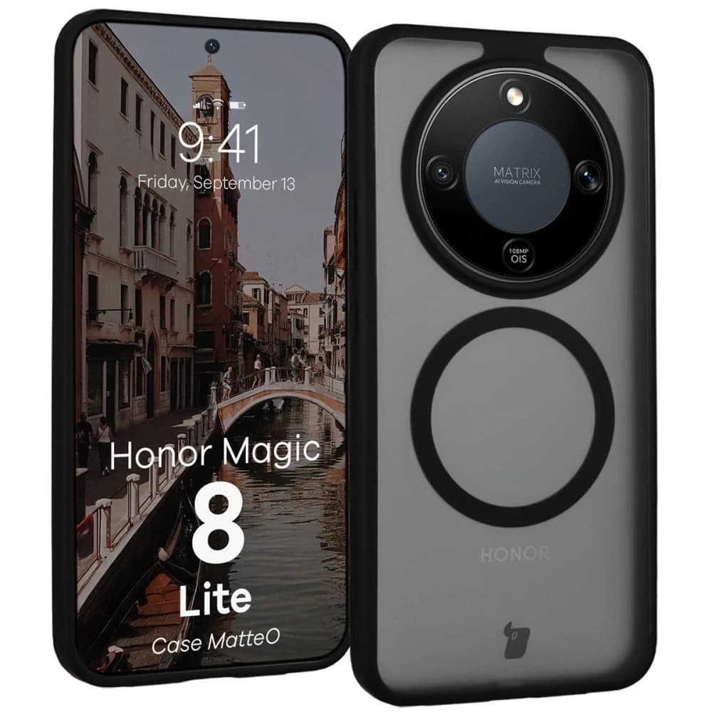 Bizon Case MatteO Magnetic Honor Magic8 Lite smoky black