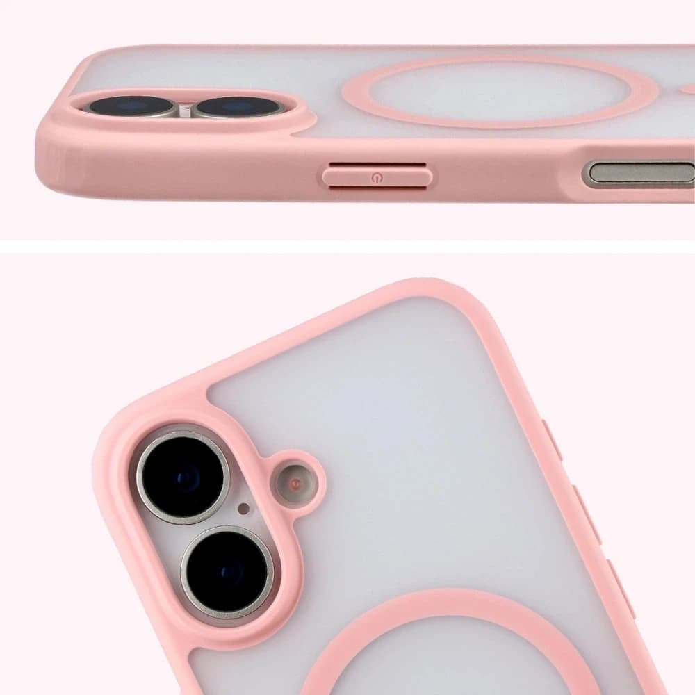 Bizon MatteO Magnetic Pack Apple iPhone 17 fumuriu roz deschis
 - 5