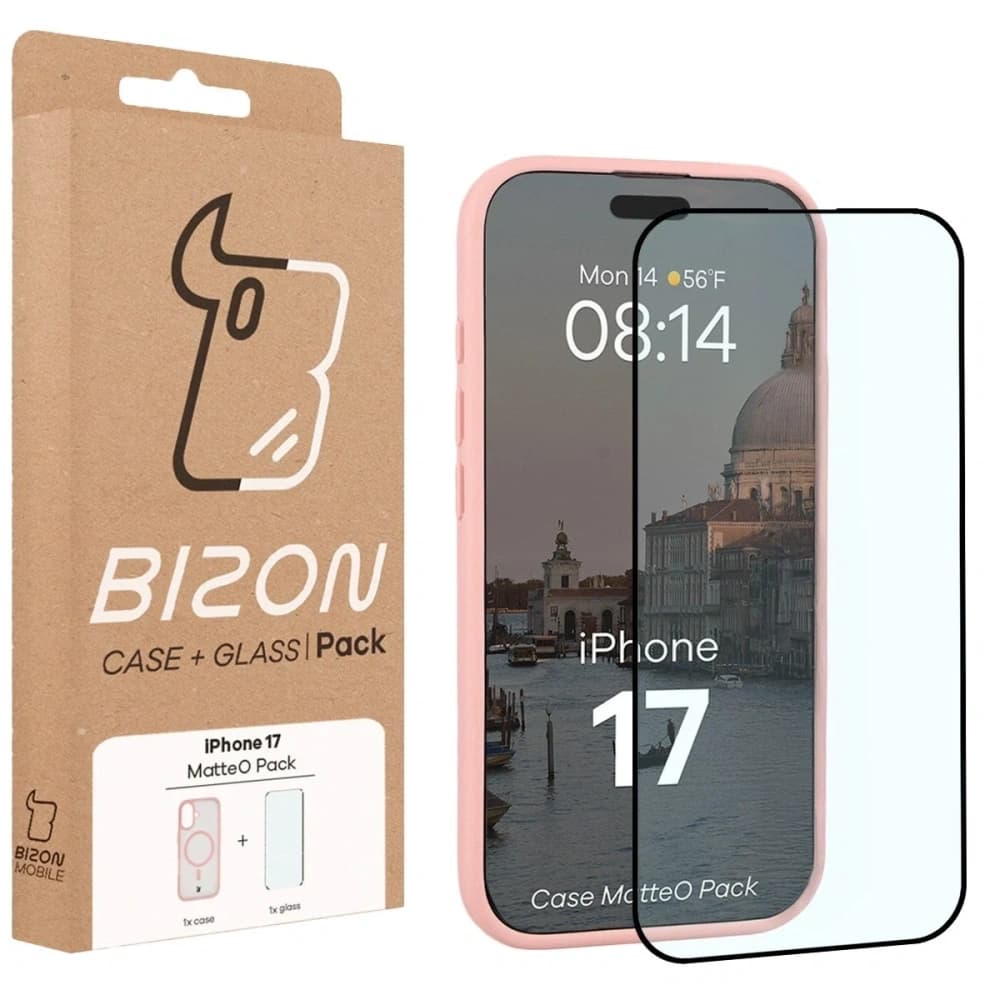 Bizon MatteO Magnetic Pack Apple iPhone 17 fumuriu roz deschis
 - 9