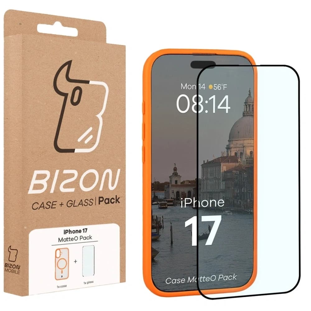 Bizon MatteO Magnetic Pack Apple iPhone 17 füstös narancs
 - 9