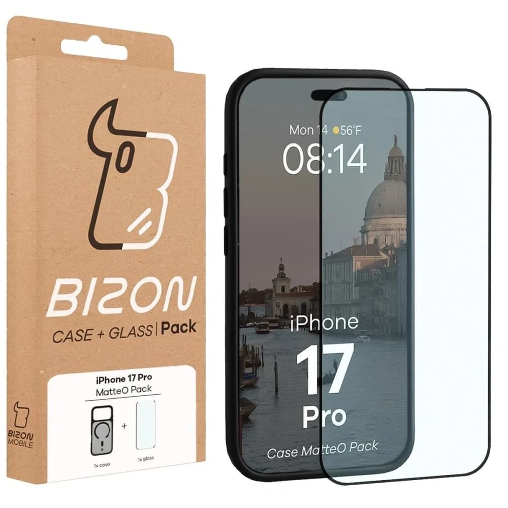 Bizon MatteO Magnetic Pack Apple iPhone 17 Pro fumuriu negru
 - 9