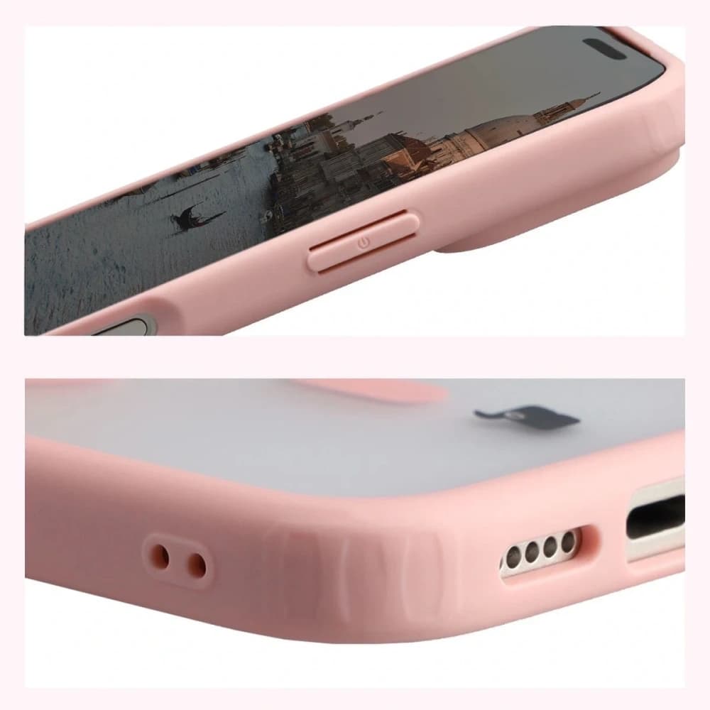 Bizon MatteO Magnetic Pack Apple iPhone 17 Pro fumuriu roz deschis
 - 6