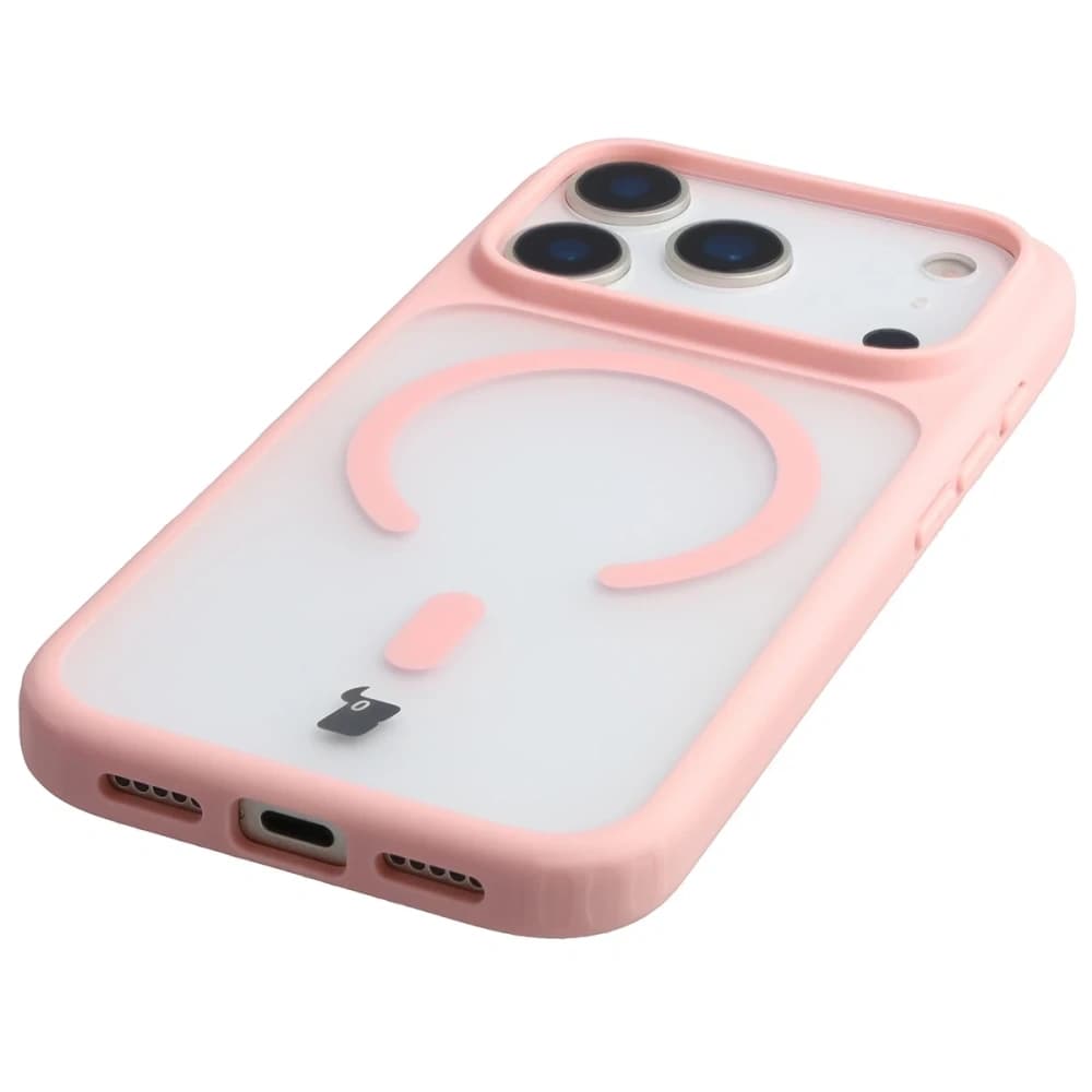 Bizon MatteO Magnetic Pack Apple iPhone 17 Pro fumuriu roz deschis
 - 7