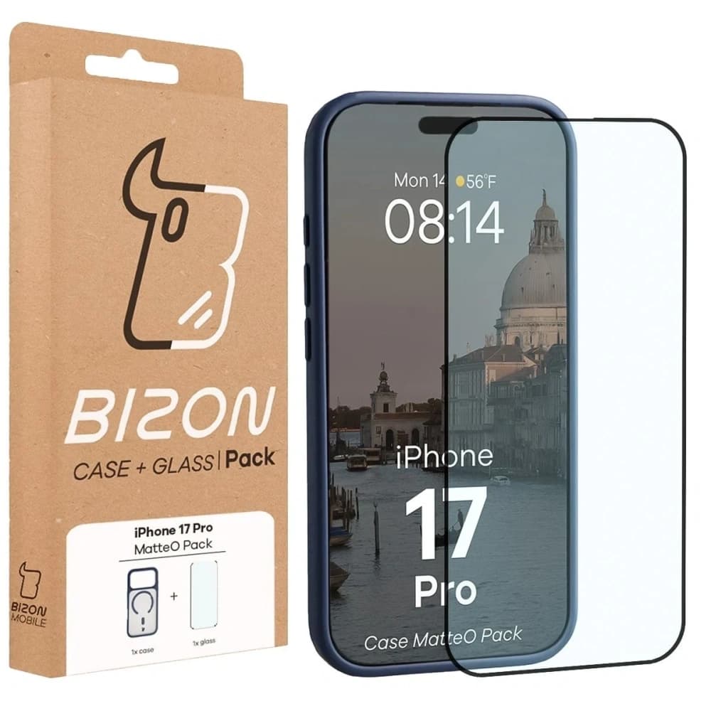 Bizon MatteO Magnetic Pack Apple iPhone 17 Pro fumuriu albastru
 - 9