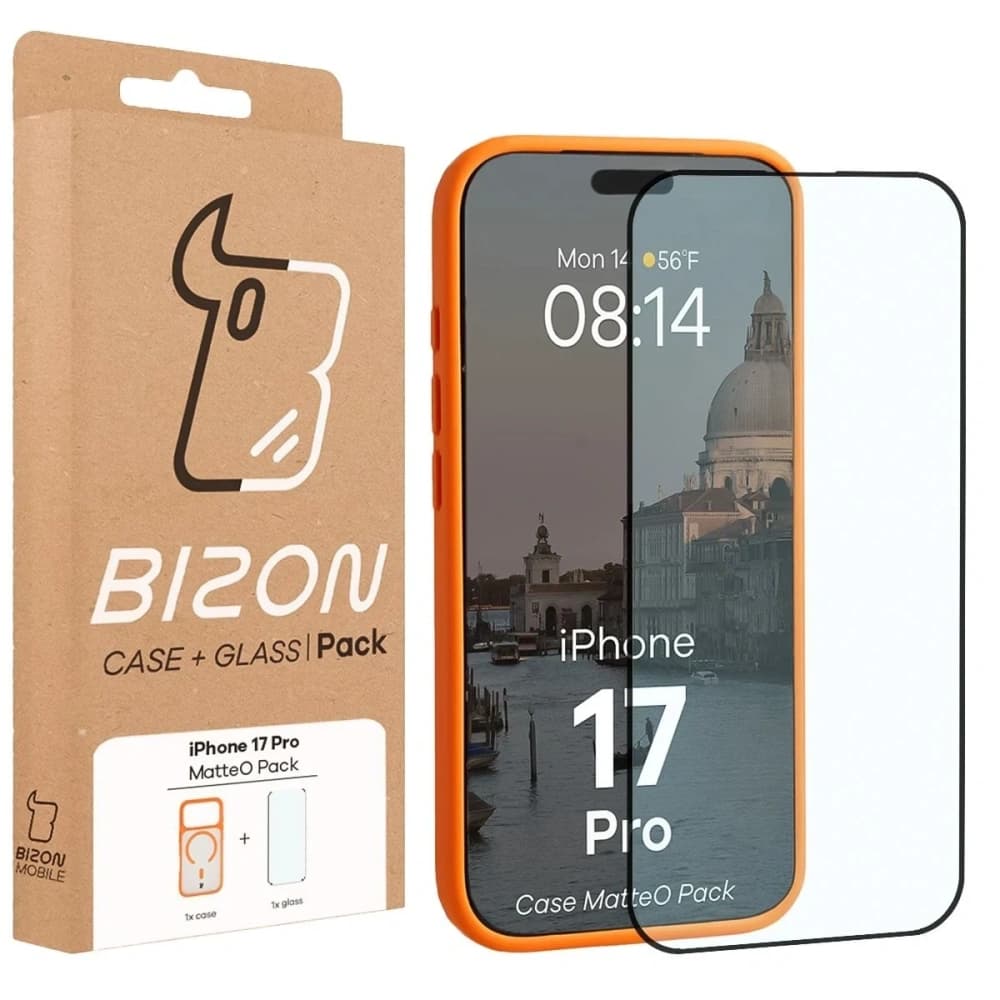 Bizon MatteO Magnetic Pack Apple iPhone 17 Pro füstös narancs
 - 9