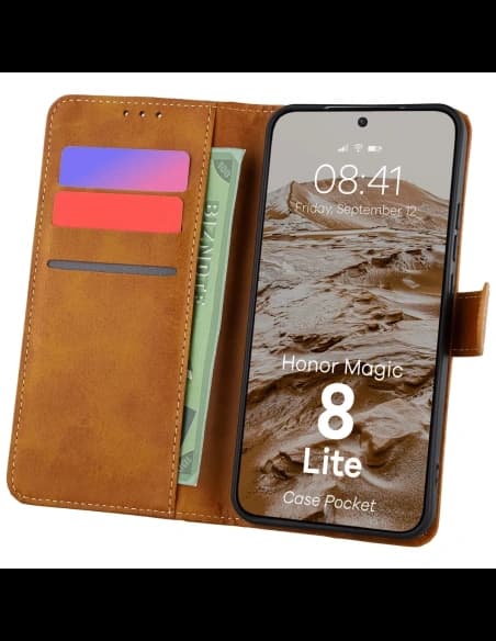 Bizon Case PocketHonor Magic8 Lite hnědý
