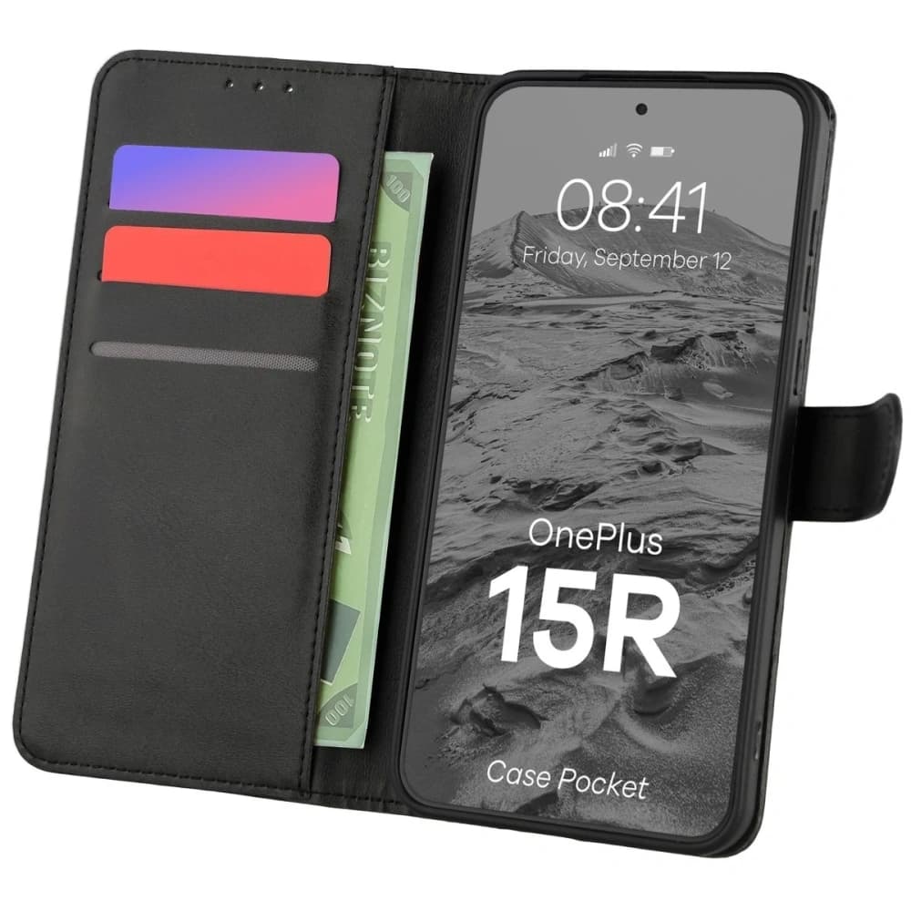 Bizon Case PocketOnePlus 15R negru