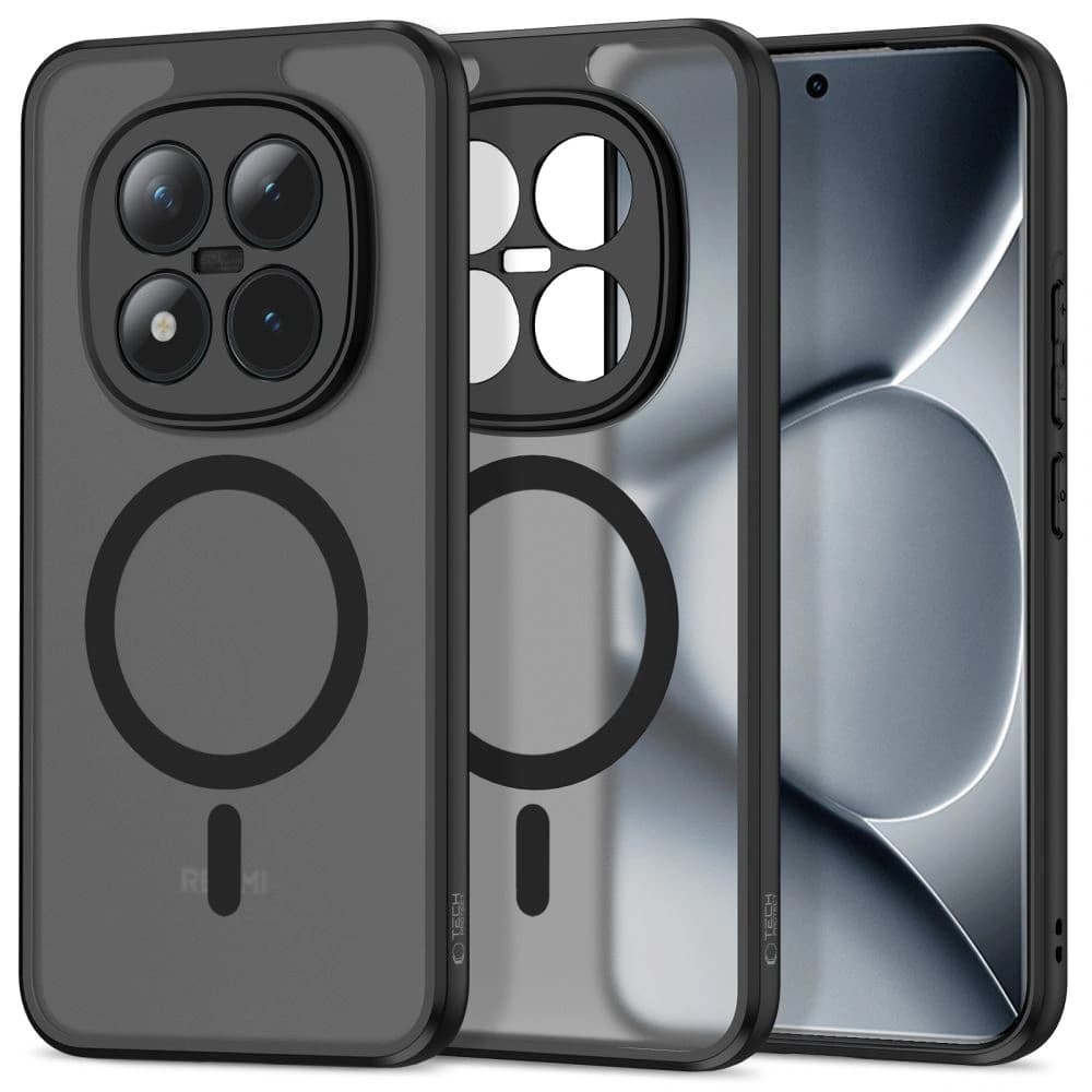 Tech-Protect Magmat MagSafe Xiaomi Poco M8 Pro / Redmi Note 15 Pro+ Plus 5G Matt Fekete
 - 1