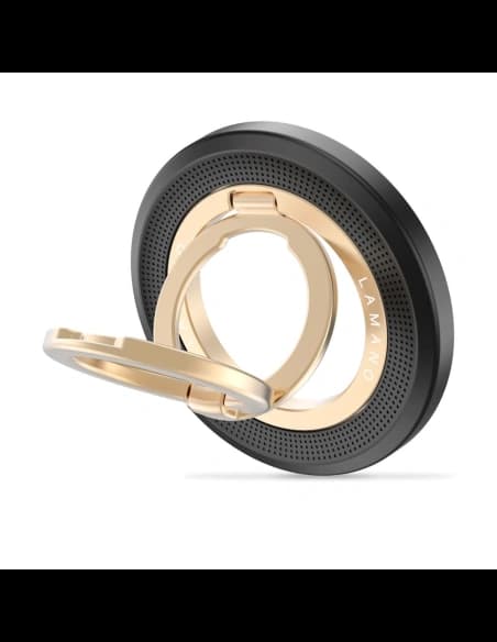 Uchwyt magnetyczny na palec Tech-Protect MMR700 Lamano Magnetic MagSafe Phone Ring Black/gold