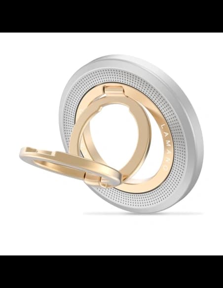 Uchwyt magnetyczny na palec Tech-Protect MMR700 Lamano Magnetic MagSafe Phone Ring Titanium/gold