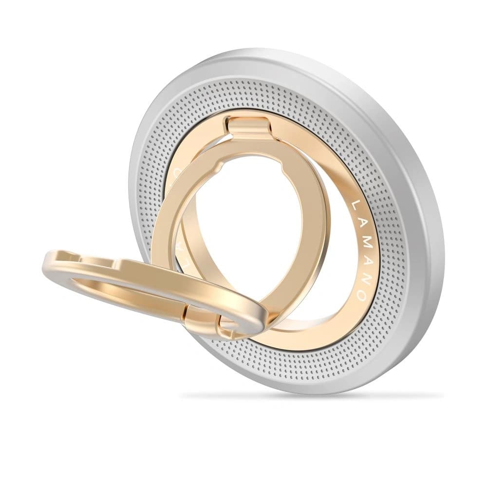 Uchwyt magnetyczny na palec Tech-Protect MMR700 Lamano Magnetic MagSafe Phone Ring Titanium/gold - 1