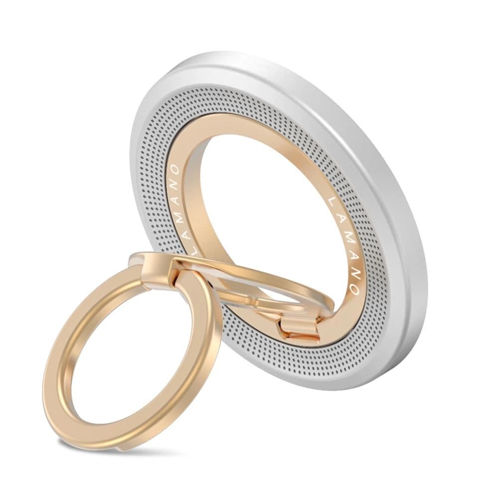 Uchwyt magnetyczny na palec Tech-Protect MMR700 Lamano Magnetic MagSafe Phone Ring Titanium/gold - 2