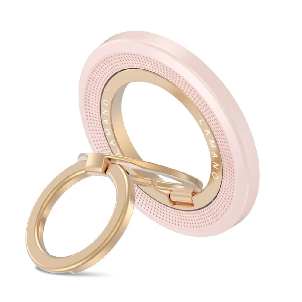 Uchwyt magnetyczny na palec Tech-Protect MMR700 Lamano Magnetic MagSafe Phone Ring Pink/gold - 2