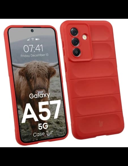 Pancerne etui Bizon Case Tur do Samsung Galaxy A57 5G czerwone