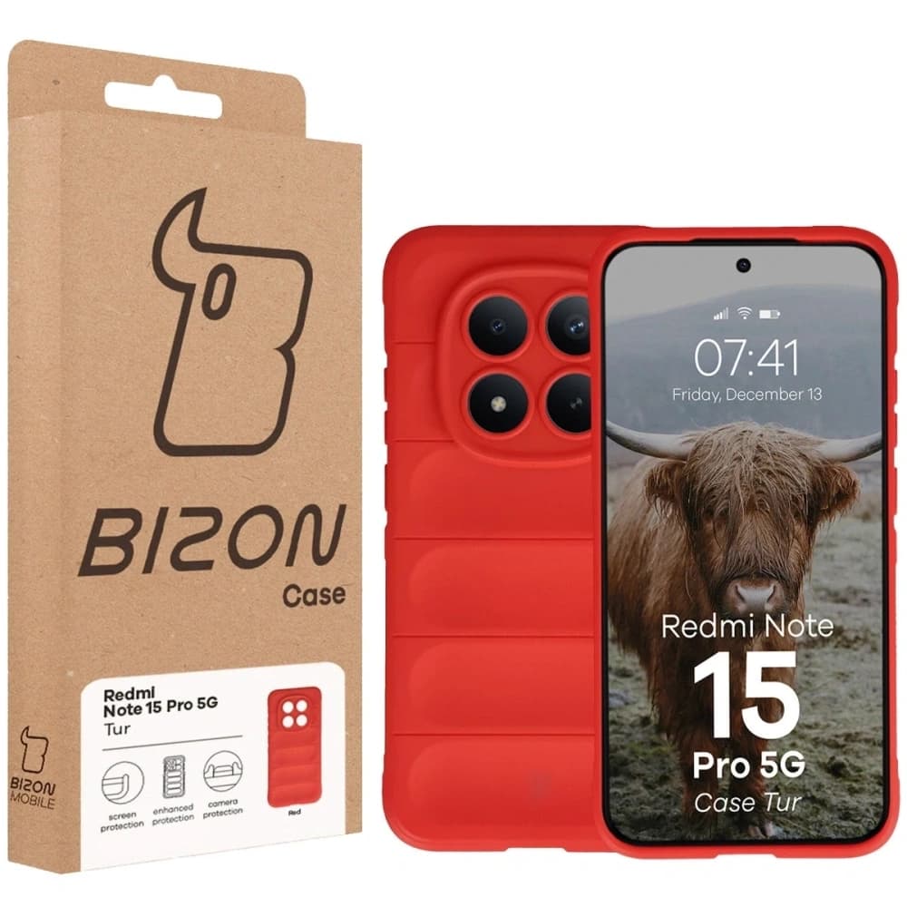 Bizon Case Tur Xiaomi Redmi Note 15 Pro 5G roșu
 - 8