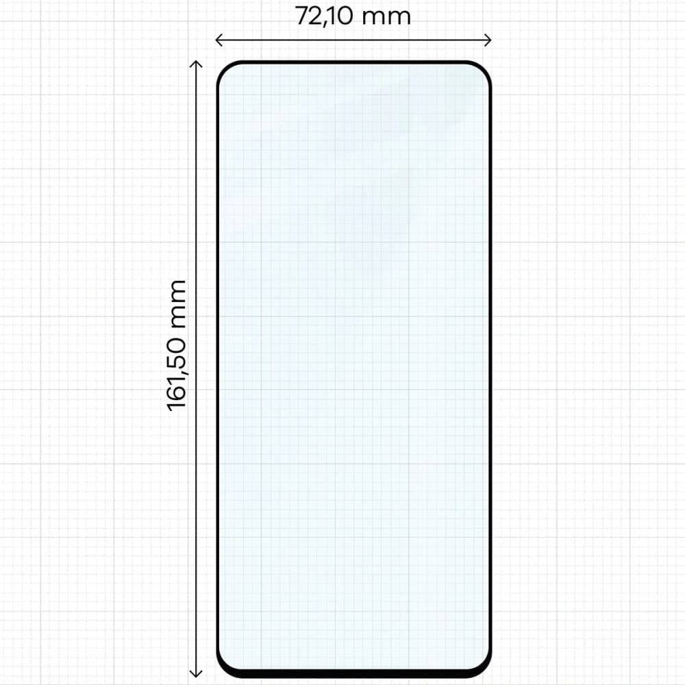Szkło hartowane Bizon Glass Edge 2 do Motorola Moto G57 Power / G67 Power czarna ramka - 2