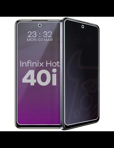 Prywatyzujące szkło hybrydowe Bizon Glass Mule Shadow do Infinix Hot 40i matowe
