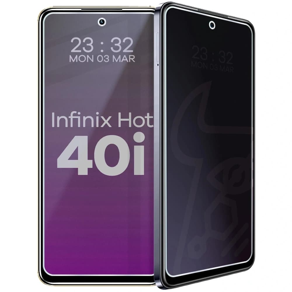 Prywatyzujące szkło hybrydowe Bizon Glass Mule Shadow do Infinix Hot 40i matowe - 1